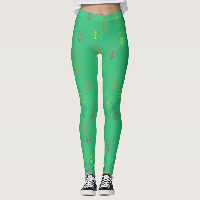 Fallende Blätter des Herbstes Leggings (Vorderseite)