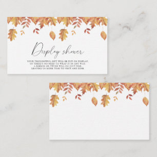 Fallende Blätter - Dusche anzeigen Begleitkarte
