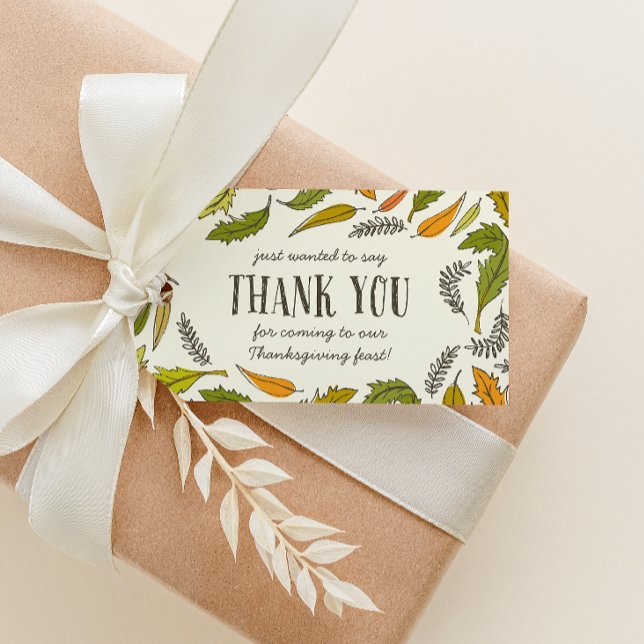 Fallende Blätter Erntedank Danke Geschenkanhänger (Von Creator hochgeladen)