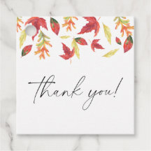 Fallende Blätter Herbstdusche Danke