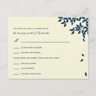 Fallende Blätter Hochzeiten von RSVP/Antwortkarten RSVP Karte