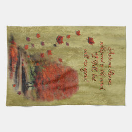 Fallende Blätter Landschaft Küche Handtuch