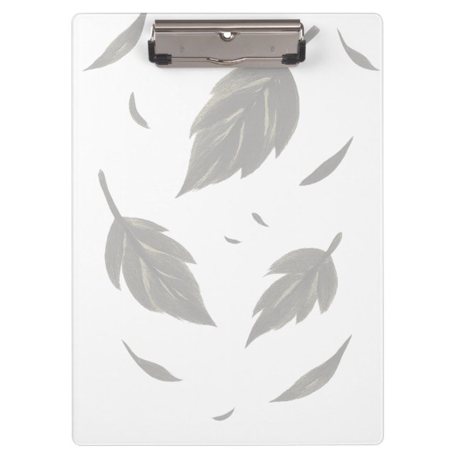 Fallende Blätter - Minimalistische Tinte Klemmbrett (Vorderseite)