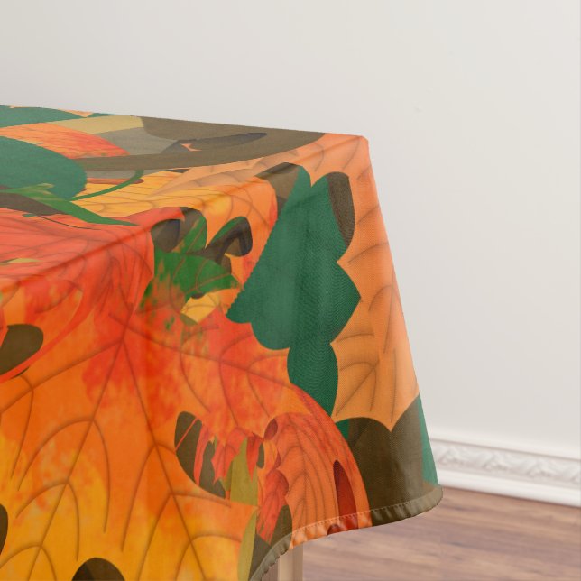 Fallende Blätter Muster für Herbst Tischdecke (Beispiel)