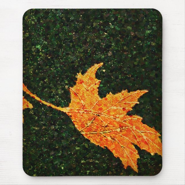 Fallende Blätter Ölgemälde Mouse Pad Mousepad (Vorne)