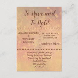 Fallende Blätter und Punkte Einladung