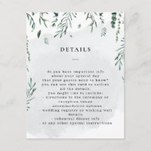 Fallende Blätter Watercolor Hochzeitdetails