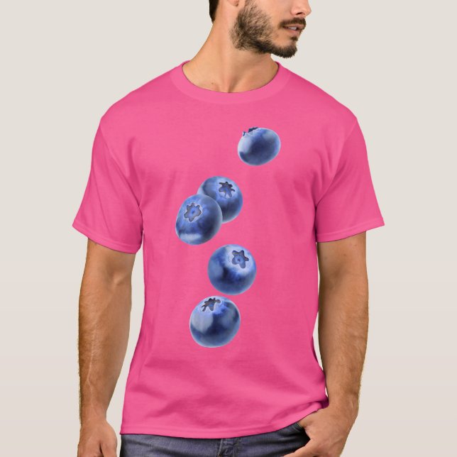 Fallende Blaubeeren T-Shirt (Vorderseite)