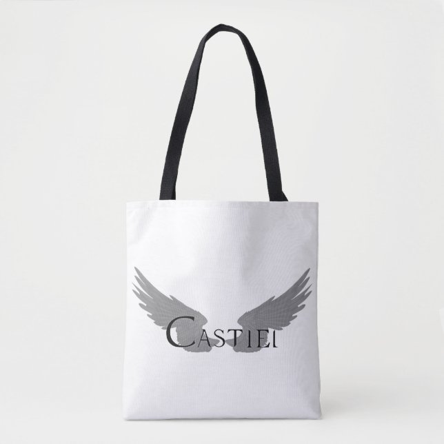 Fallende Castiel mit Flügeln schwarz (Vorderseite)