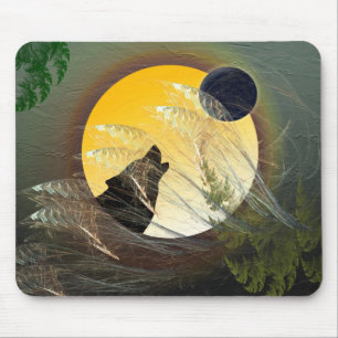 Fallende Federn Mousepad
