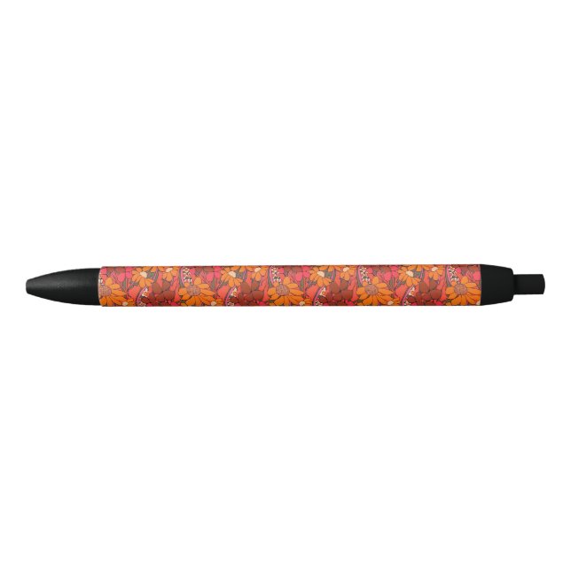 Fallende Groovy Blumen Kugelschreiber (Vorderseite)