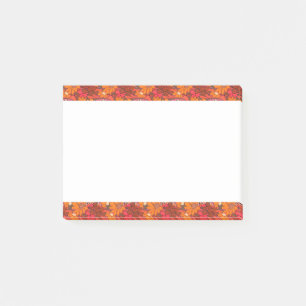 Fallende Groovy Blumen Post-it Klebezettel