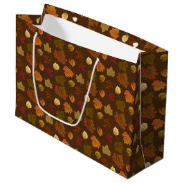 Fallende Herbstlaub, benutzerdefinierte Farbe Große Geschenktüte