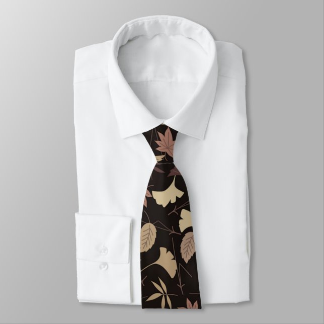 Fallende Herbstleaves Season Neck Tie Krawatte (Gebunden)
