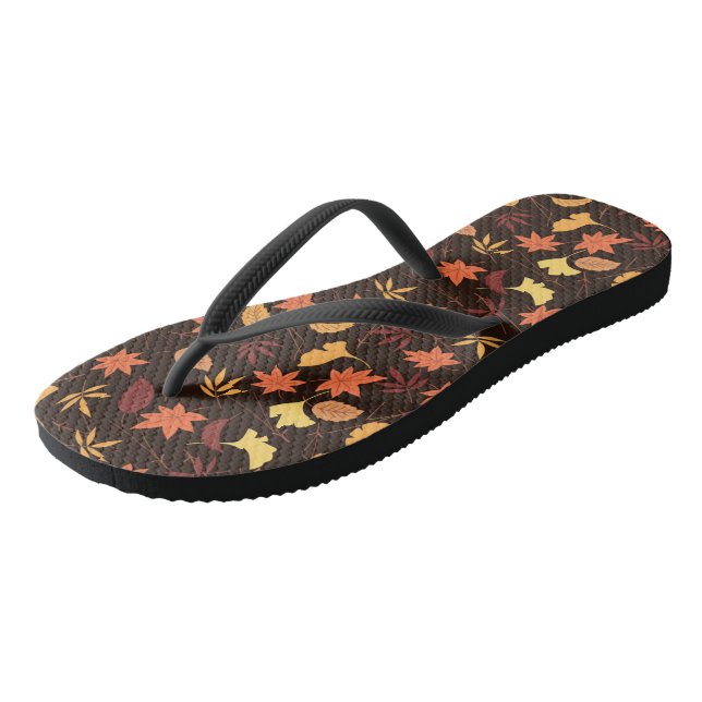 Fallende Herbstrückgänge - Flip Flops (Schrägansicht)