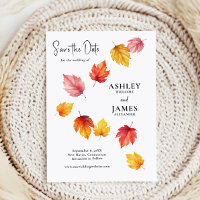 Fallende Herbstrückgänge, Hochzeit im Herbst Save 