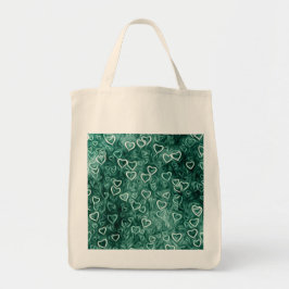 Fallende Herzen - Aquamarin Tragetasche