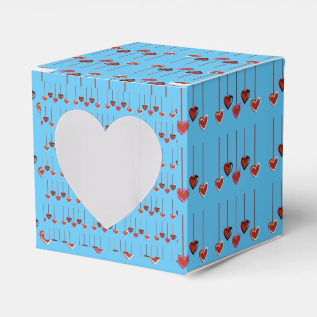 Fallende Herzen Geschenkschachtel (Vorderseite)