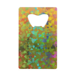 Fallende Herzen Orange Geldbeutel Flaschenöffner