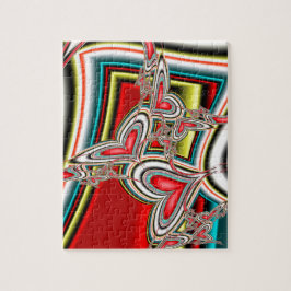 Fallende Herzen Puzzle