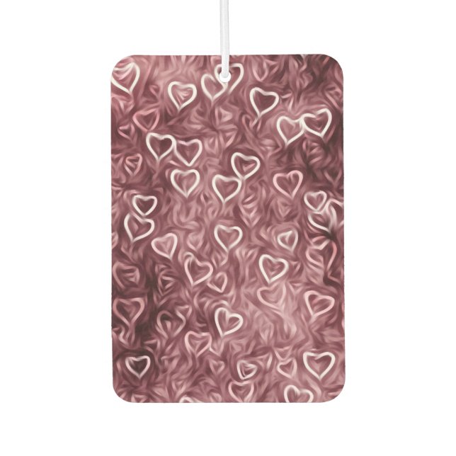 Fallende Herzen - Rot Autolufterfrischer (Vorderseite)