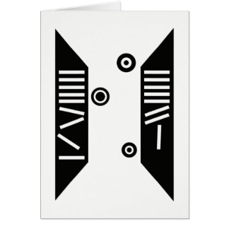 "Fallende" Kunst-Karte (5" x 7")