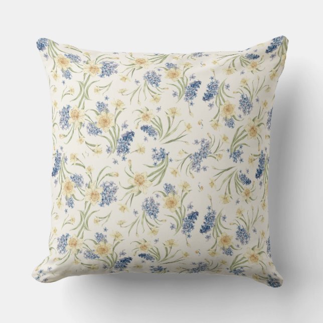 Fallende leichte Blüte III Pillow- Fall Bläschen Kissen (Vorderseite)