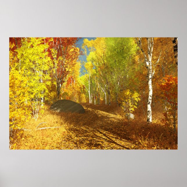 Fallende Light Print Poster (Vorne)