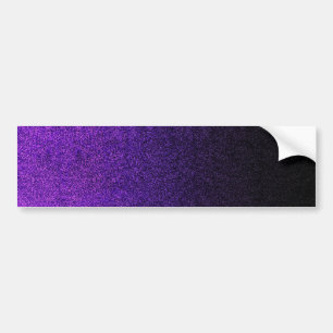 Fallende Lila und schwarze Glitzer-Gradient Autoaufkleber