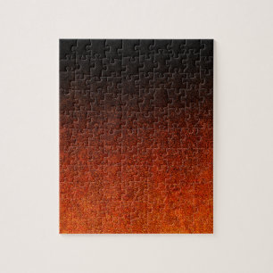Fallende Orange- und Schwarz-Glitzer-Gradient Puzzle