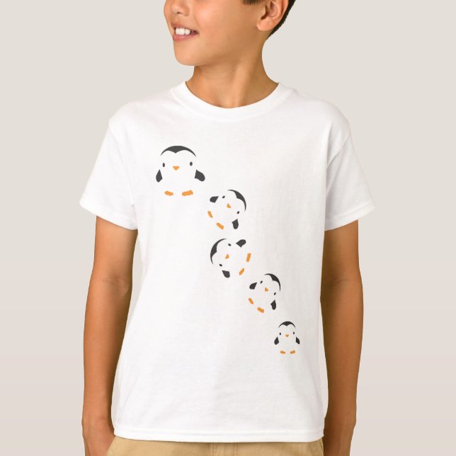 Fallende Pinguine T-Shirt (Vorderseite)