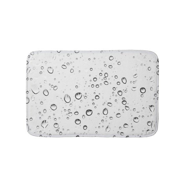 Fallende Regentropfen Badematte (Vorderseite)