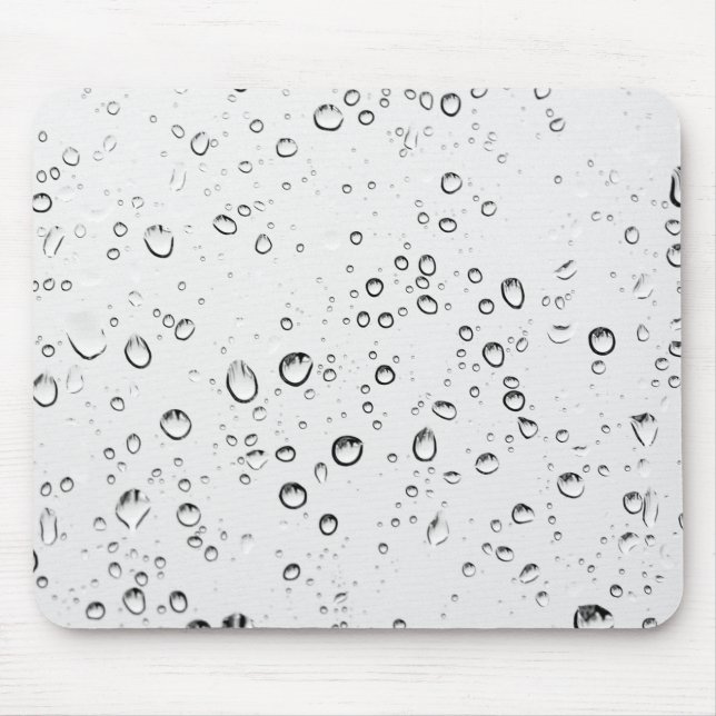 Fallende Regentropfen Mousepad (Vorne)