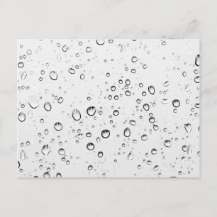 Fallende Regentropfen Postkarte