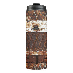 Fallende Rusty Sunset Stones Thermosbecher