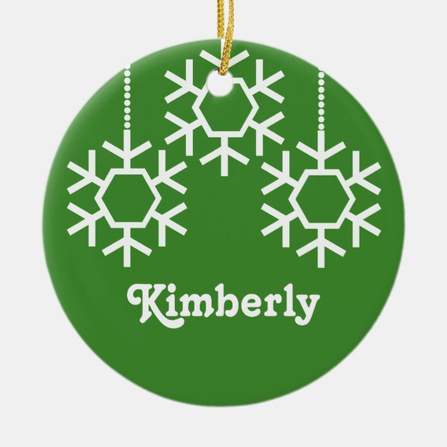 Fallende Schneeflocken Weihnachtsschmuck Bright Gr (Vorne)
