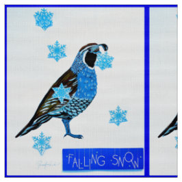 Fallende Schneemaschine Stoff