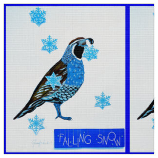 Fallende Schneemaschine Stoff