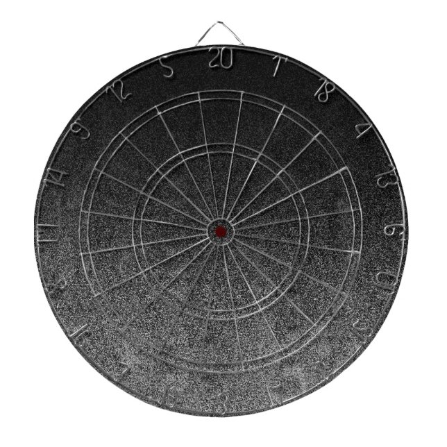Fallende Silber- und Schwarz-Glitzer-Gradient Dartscheibe (vorne)