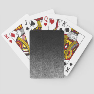Fallende Silber- und Schwarz-Glitzer-Gradient Spielkarten