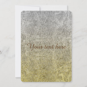 Fallende Silver & Gold Glitzer Gradient