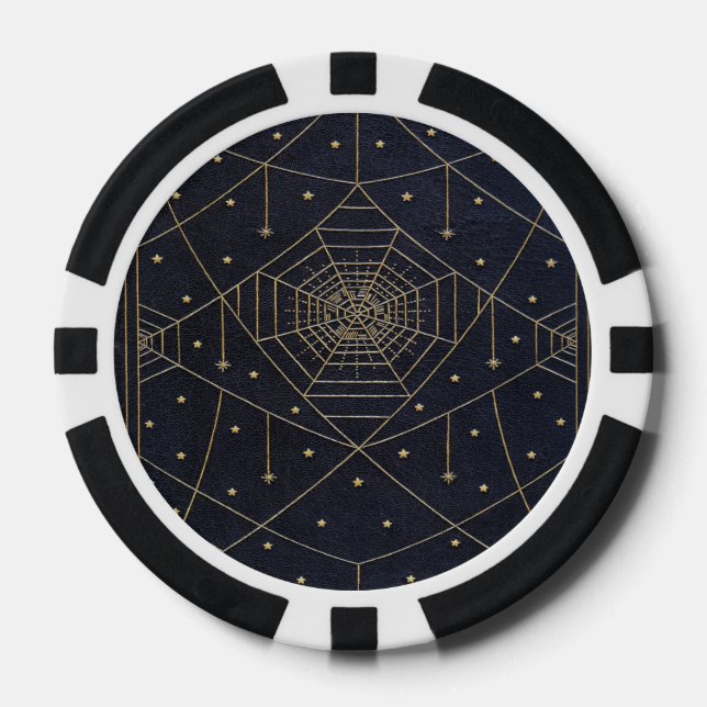 Fallende Spider Seidenstars Pokerchips (Vorderseite)
