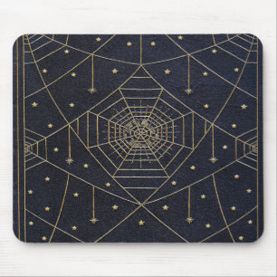 Fallende Spinnenseidensterne Buch Mousepad
