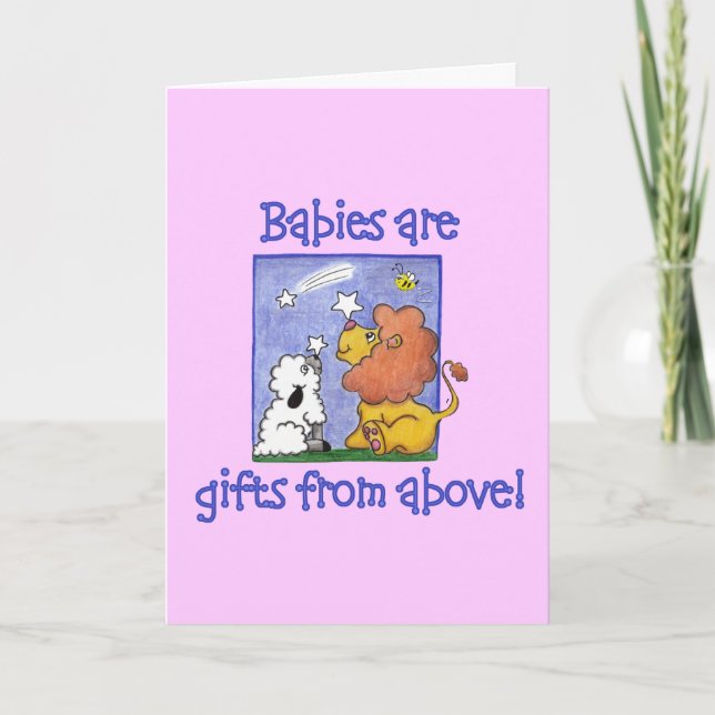 Fallende Sterne des Löwe- und Lammfanges Karte (Vorderseite)