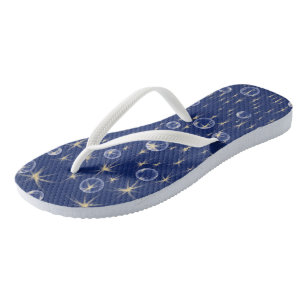 Fallende Sterne und Blasen Flip Flops
