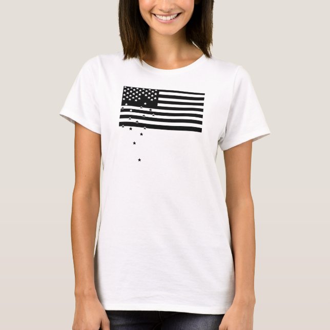 Fallende Sterne - was die Mengen-Produktionen T-Shirt (Vorderseite)