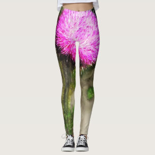 Fallende Thistle-Magie Leggings