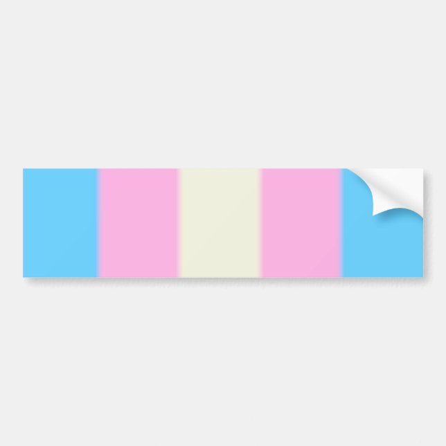 Fallende Transgender-Pride-Flag Version 2 Autoaufkleber (Vorne)