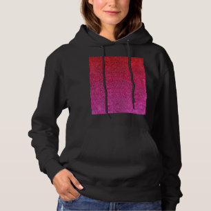 Fallende Valentine Glitzer Gradient Hoodie