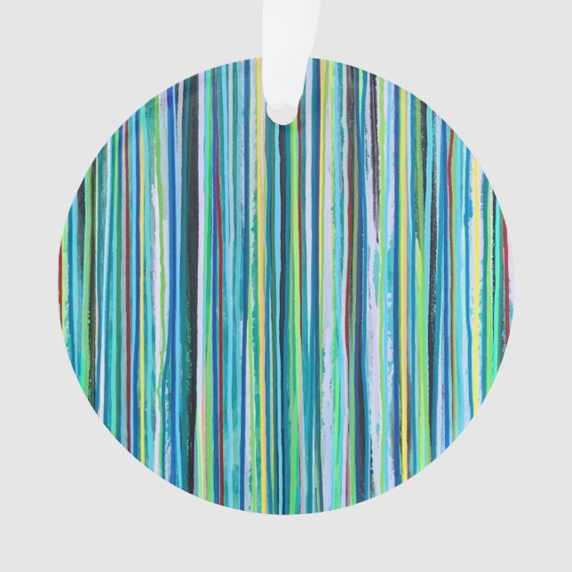 Fallende Wasser-Akrylornament Ornament (Vorderseite)